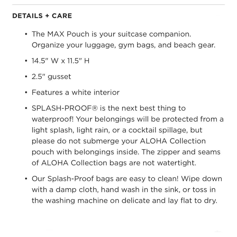 ALOHA Collection Max Pouch - Picture 6 of 8